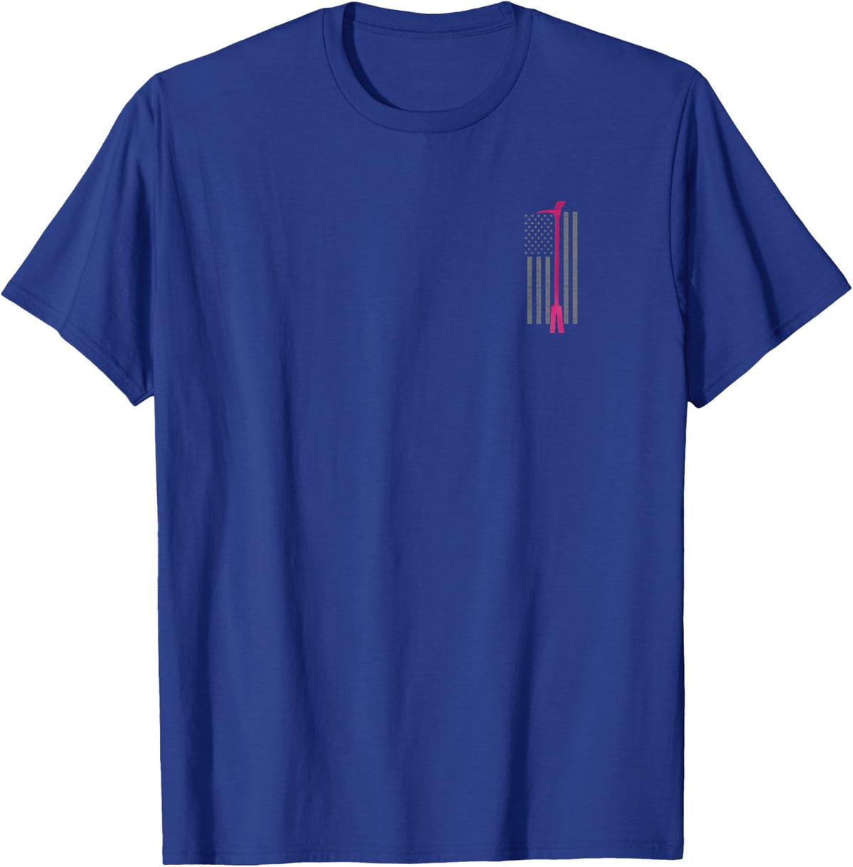 Pink Halligan Tool Firefighter Breast Cancer Awareness Shirt T-Shirt - T-Shirt | Royal