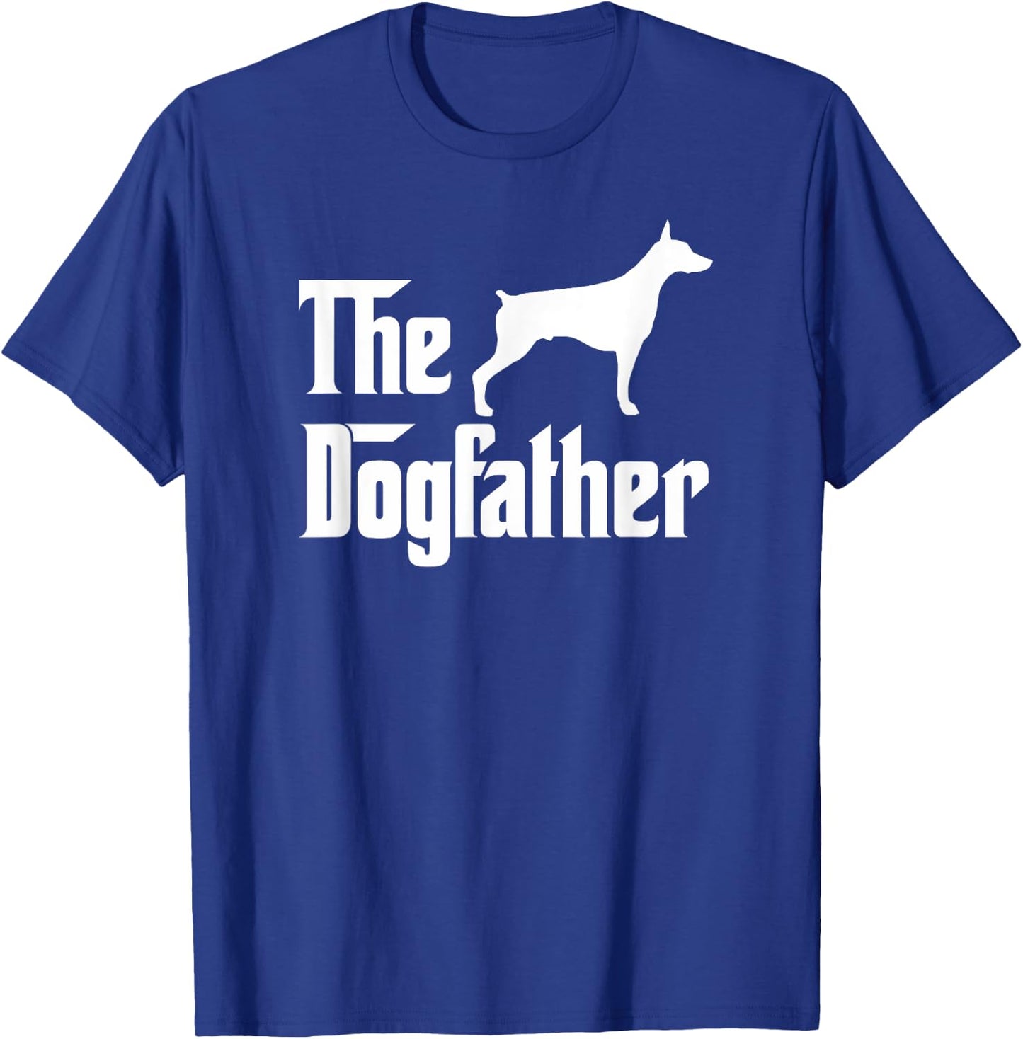 The Dogfather Doberman Silhouette Funny Dog Gift T-Shirt - T-Shirt | Royal