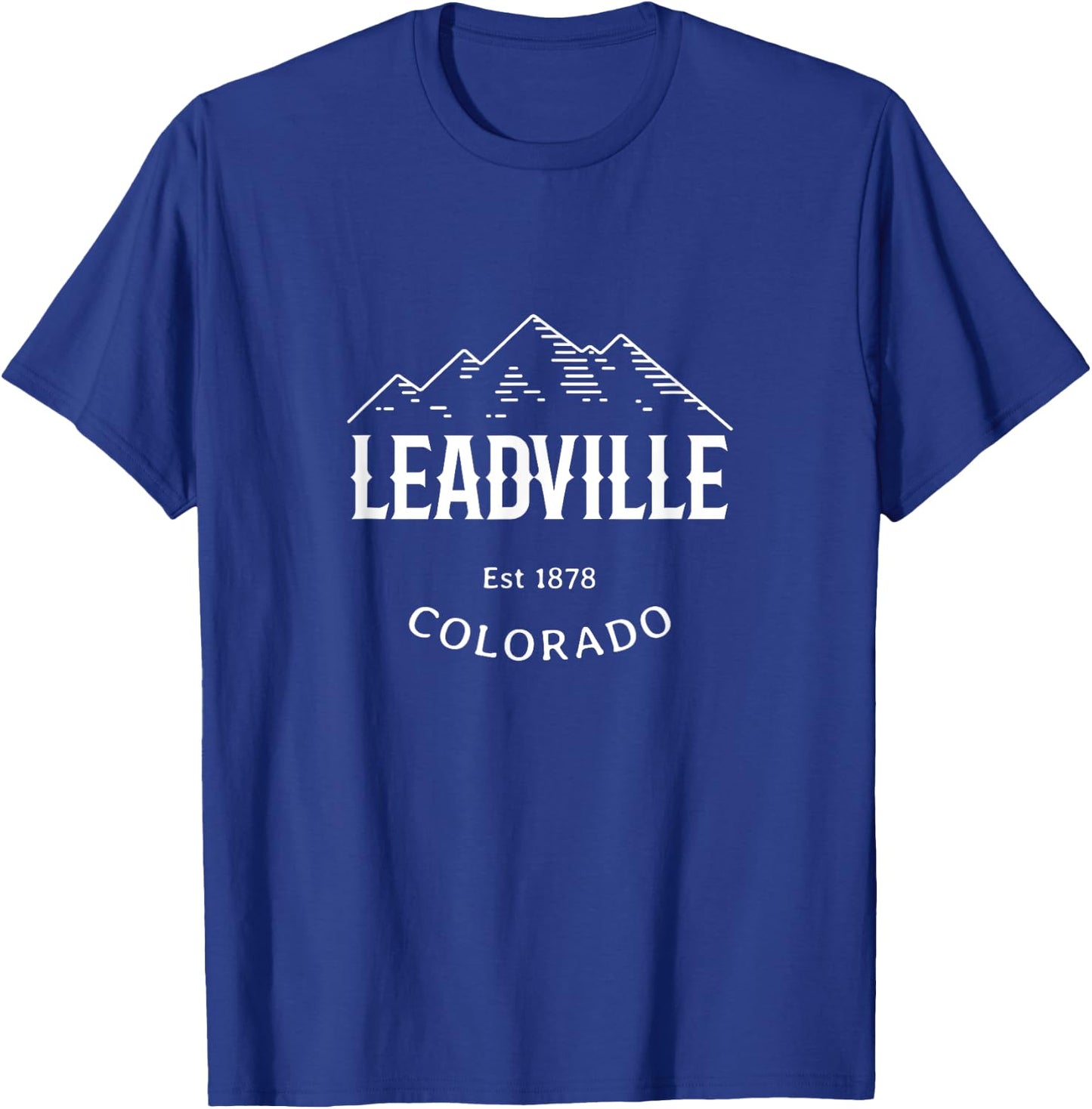 Original Leadville Colorado Rocky Mountains Graphic Design T-Shirt - T-Shirt | Royal