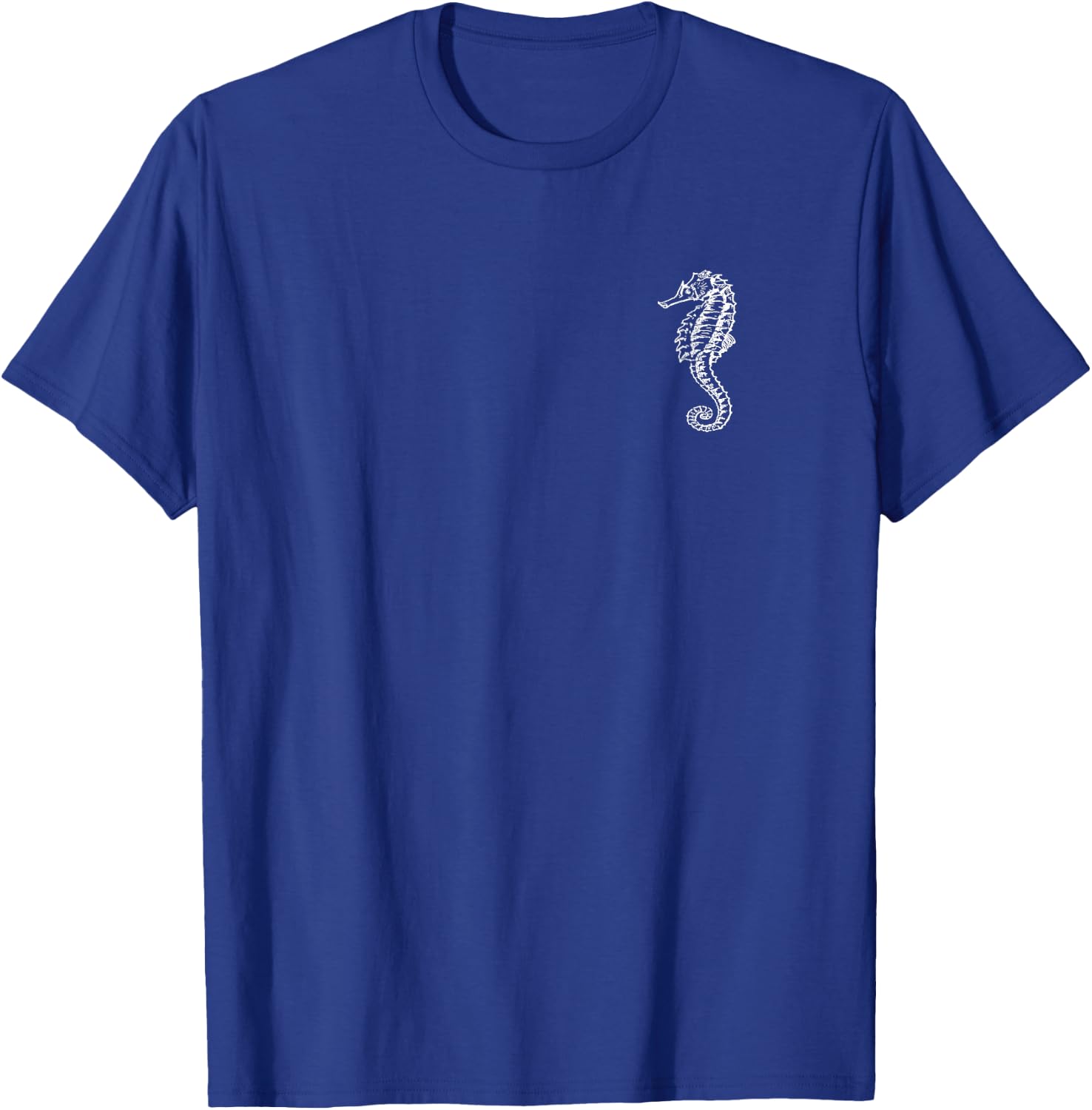 White Seahorse Sea Horse Vintage Design T-Shirt - T-Shirt | Royal