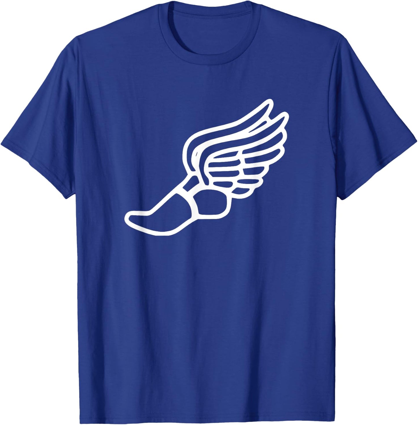 Running Shoe With Wings Track And Field Sneaker T-Shirt - T-Shirt | Royal