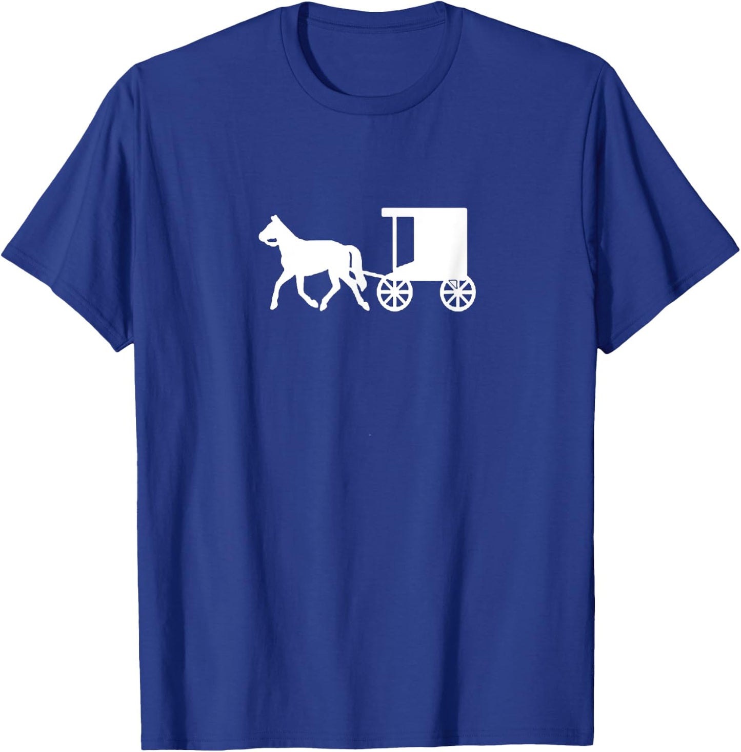 Amish Shirt, Horse & Buggy T-Shirt - T-Shirt | Royal