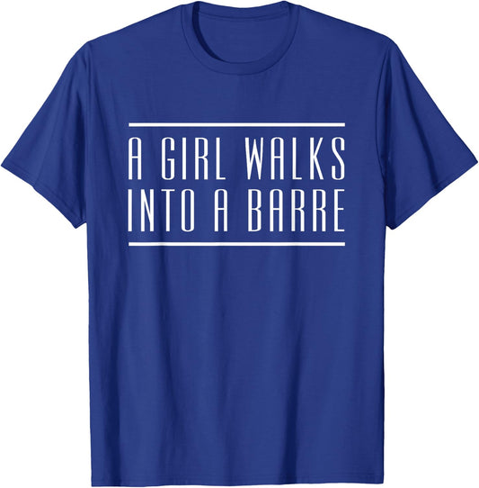 Funny Barre T Shirt Women's Workout Ballet Yoga Fitness T-Shirt - T-Shirt | Royal