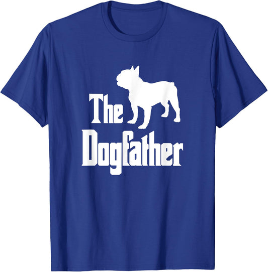 The Dogfather , French Bulldog silhouette, funny dog T-Shirt - T-Shirt | Royal