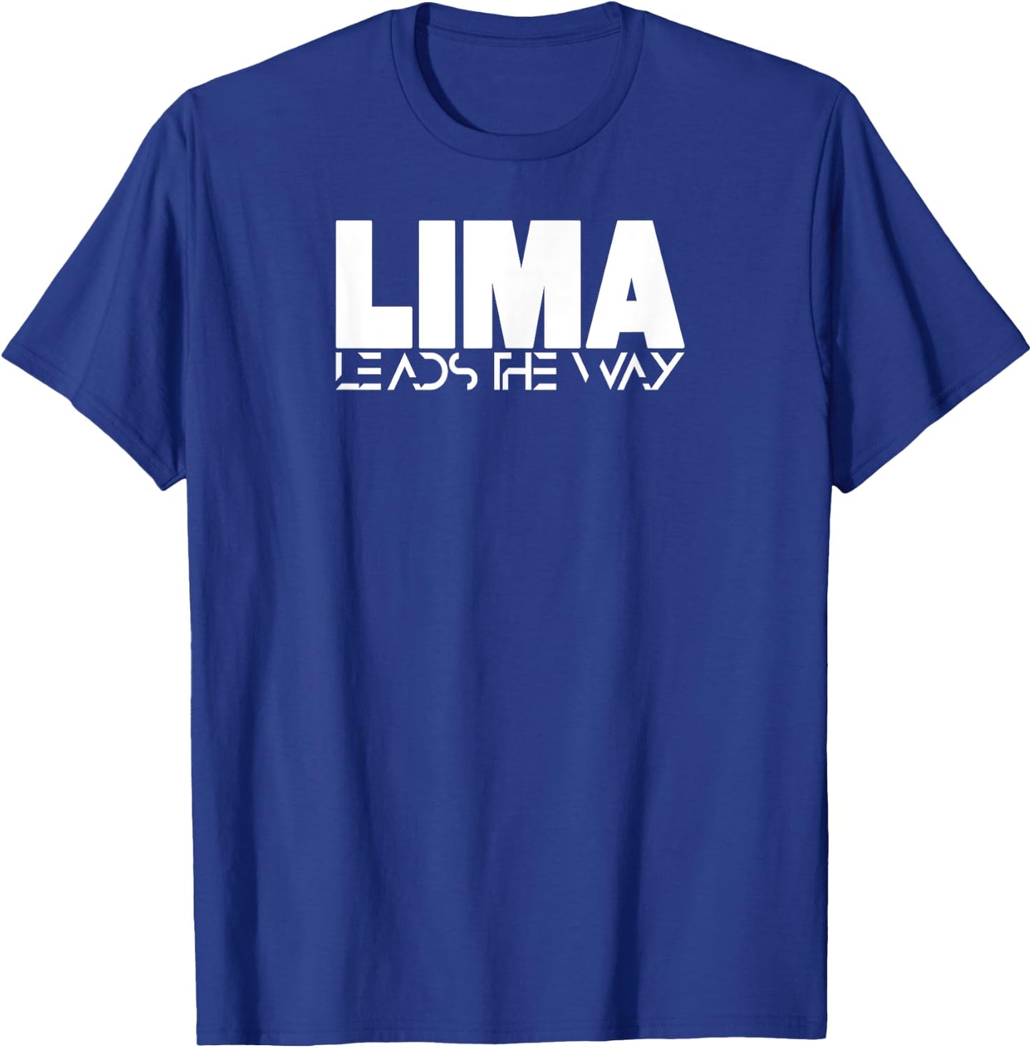 Lima Leads the Way South Carolina Military College T-Shirt - T-Shirt | Royal