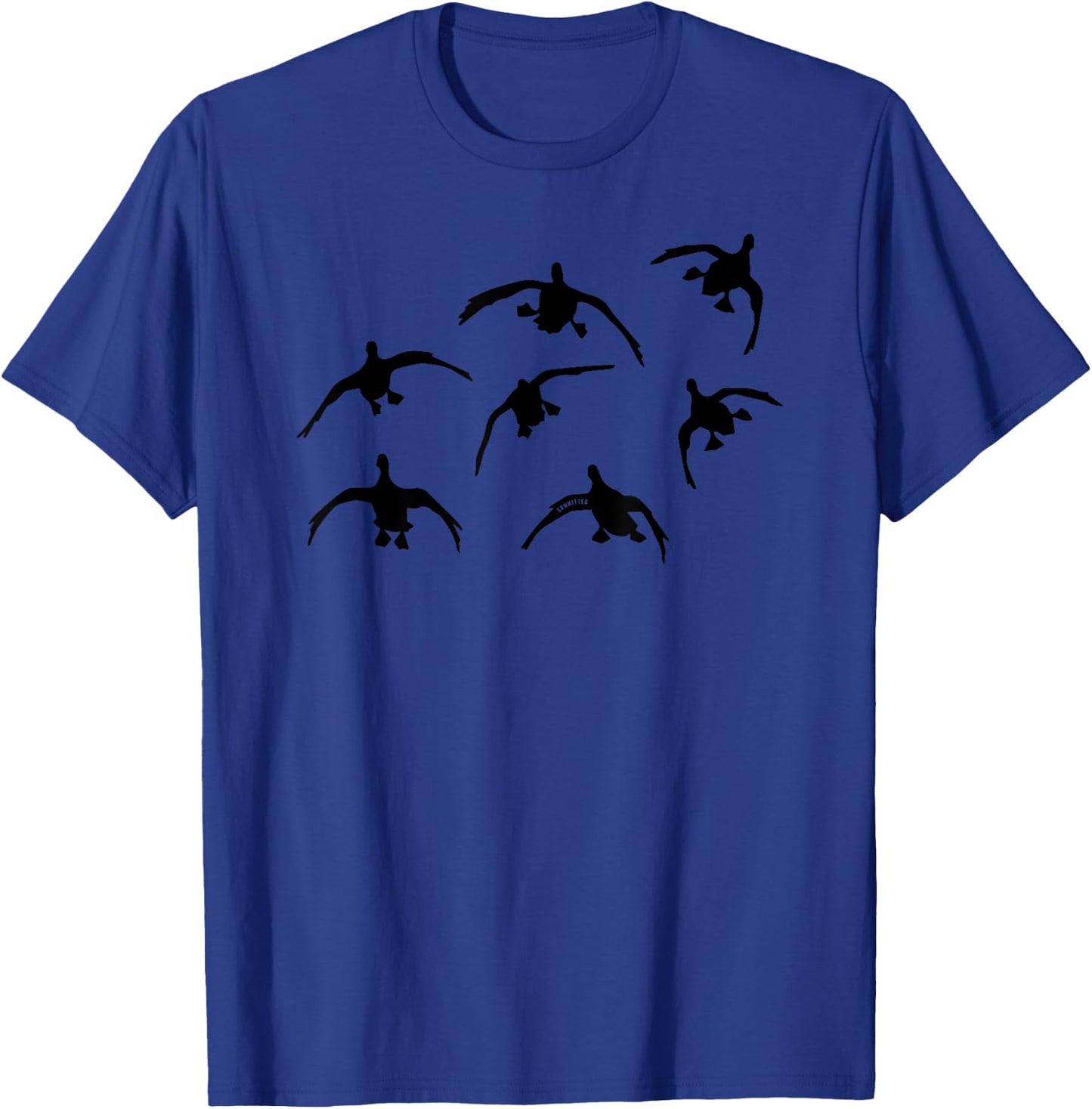 Duck Hunting T Shirt - Seven Drakes by Committed Waterfowl T-Shirt - T-Shirt | Royal