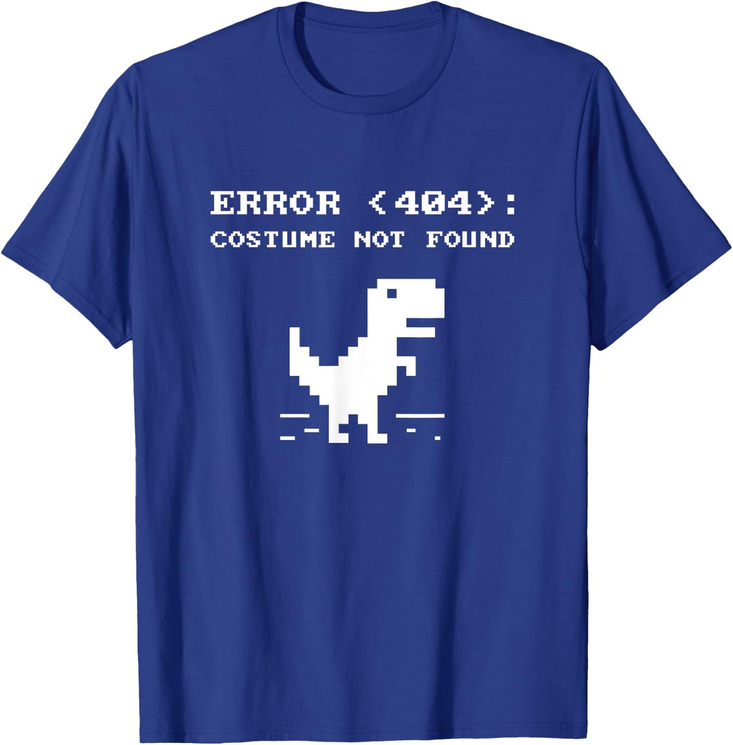 404 Error Costume Not Found Shirt Funny Halloween Internet T-Shirt - T-Shirt | Royal