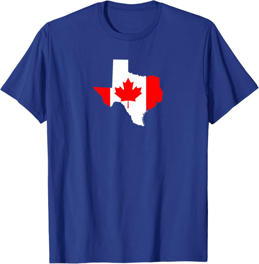 Texas Canada Pride - Texan Canadian Heritage shirt T-Shirt - T-Shirt | Royal