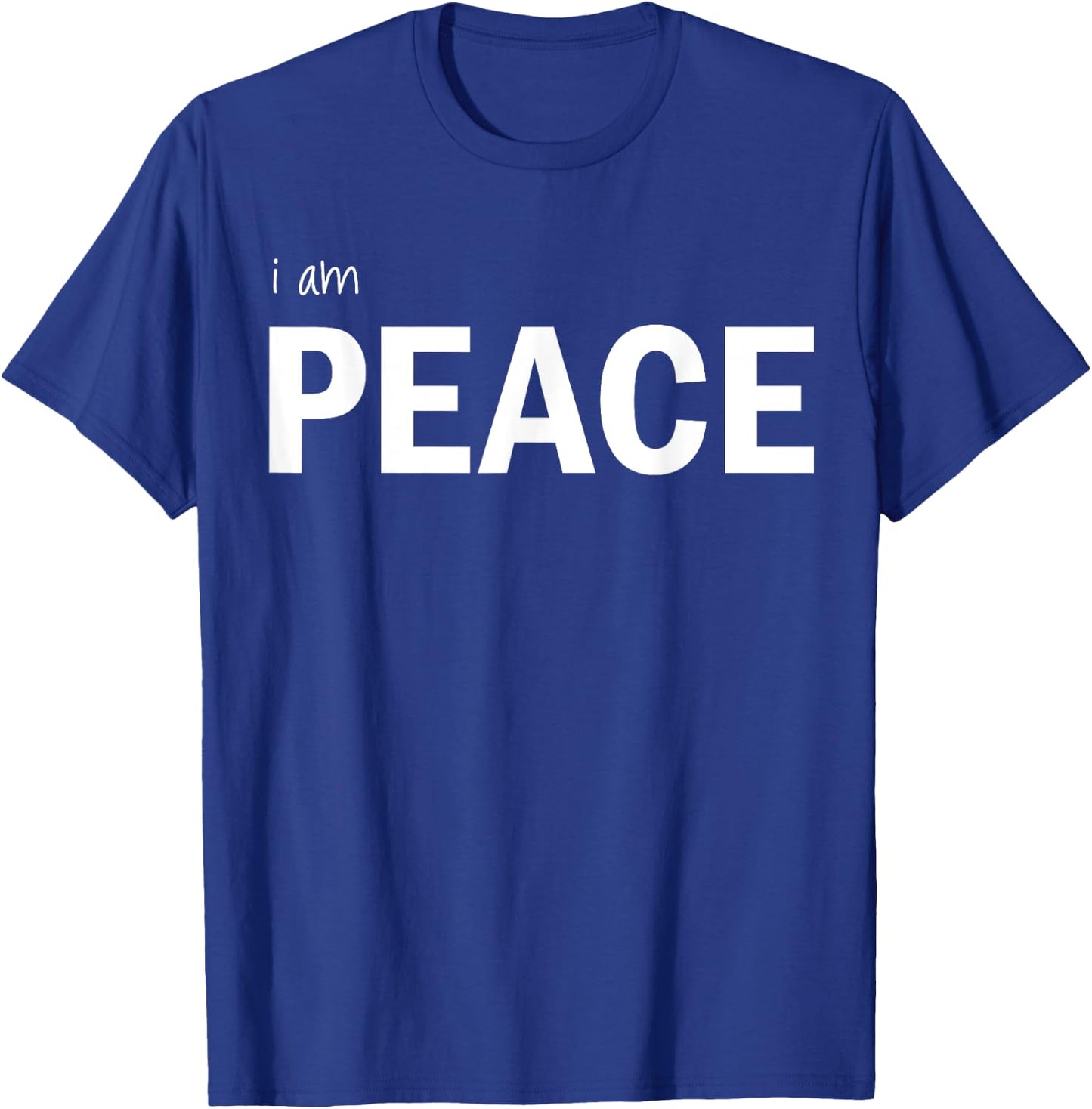How to Meditate I am Peace Mindfulness Gift Yoga T-Shirt - T-Shirt | Royal