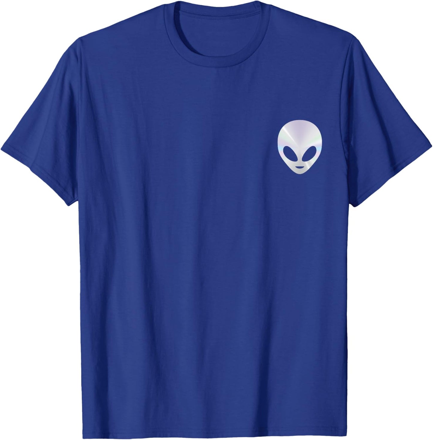 Fun Alien Head Cute Alien Funny UFO Women Men T-Shirt - T-Shirt | Royal