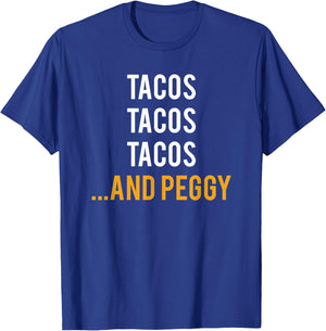 Funny Tacos Vintage Alexander Hamilton And Peggy Shirt T-Shirt - T-Shirt | Royal