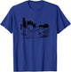 Fisherman Fishing Minimal Art Fishing Lover Angler Dad Gift T-Shirt - T-Shirt | Royal