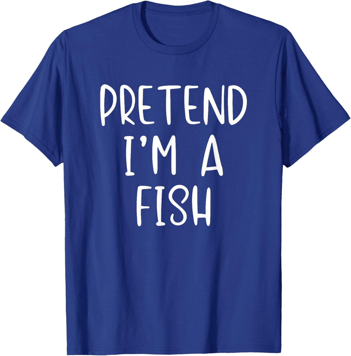 Pretend Fish Costume Halloween Lazy Easy Last Minute T-Shirt - T-Shirt | Royal