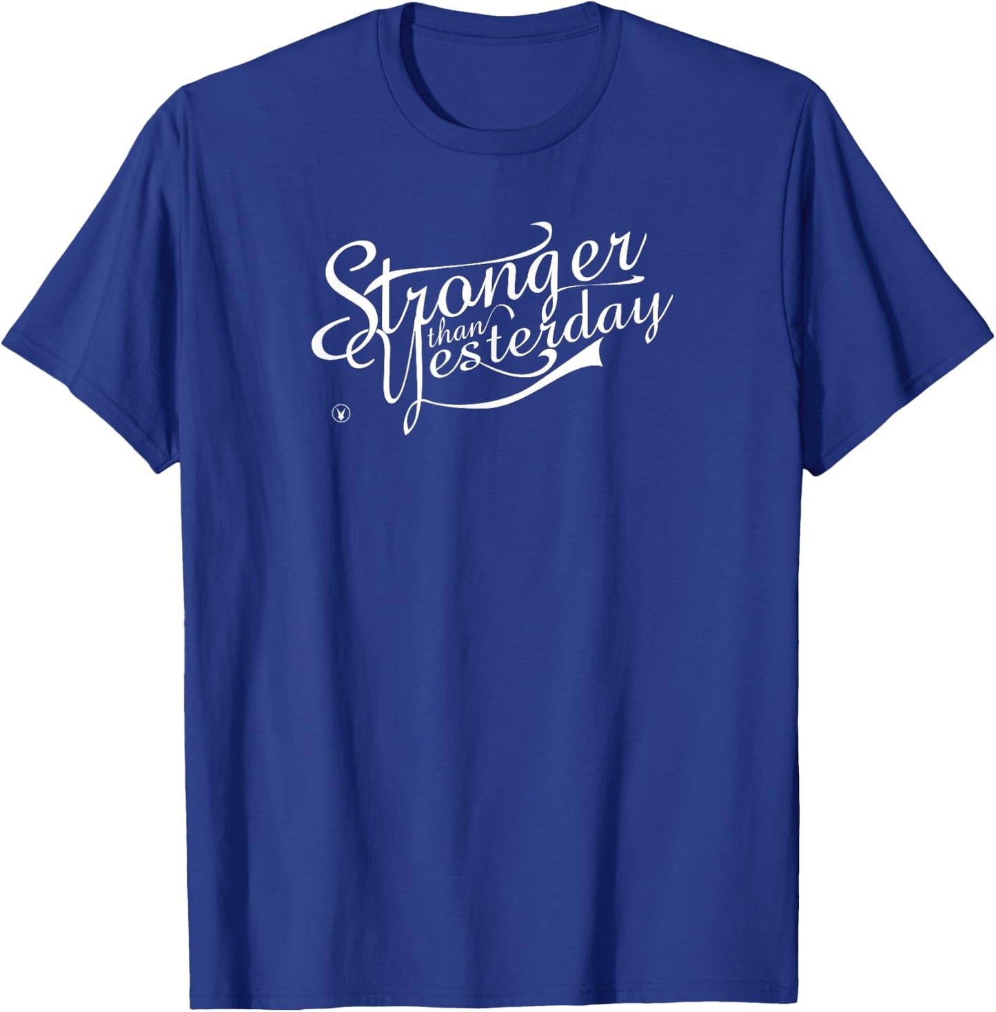 STRONGER THAN YESTERDAY C780 Gym Rabbit Workout MMA T-Shirt - T-Shirt | Royal