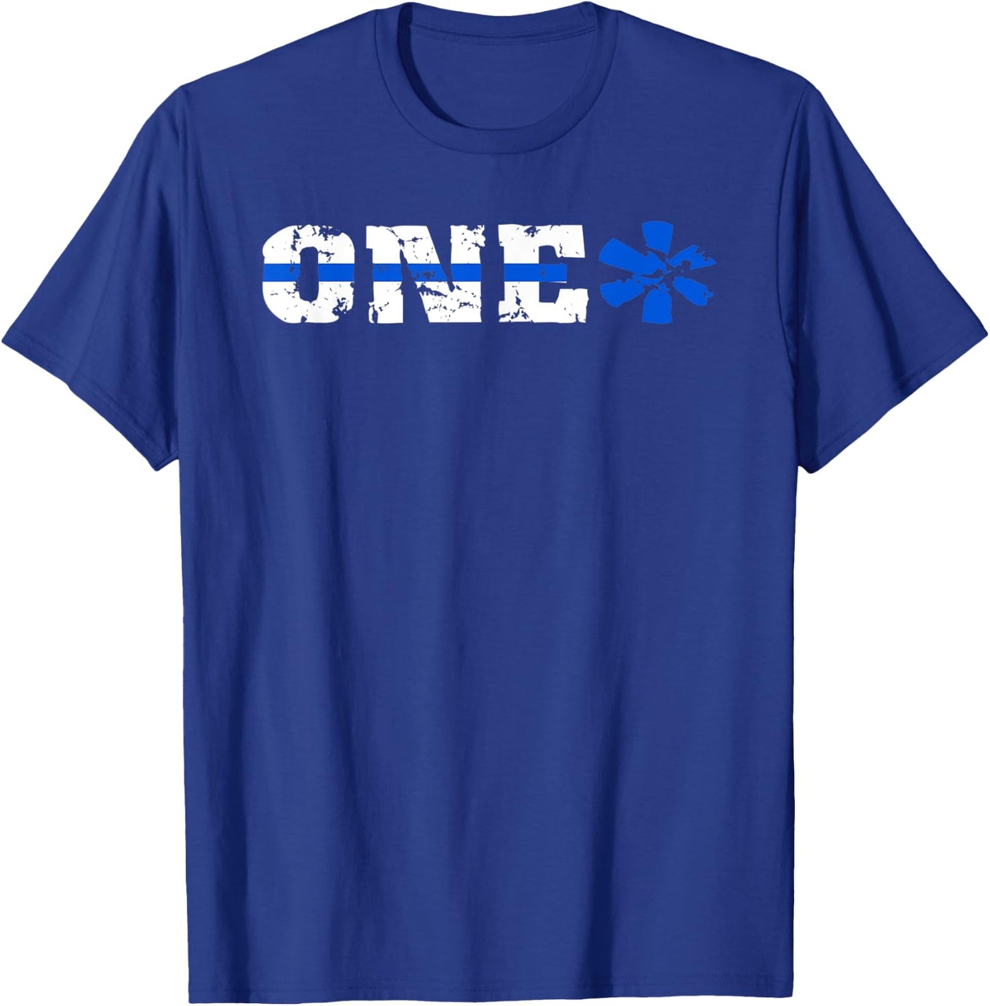 Thin Blue Line Shirt Police One Ass To Risk T-Shirt - T-Shirt | Royal