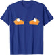 Pumpkin Pie Boob Bra Funny Thanksgiving Pie T-Shirt - T-Shirt | Royal