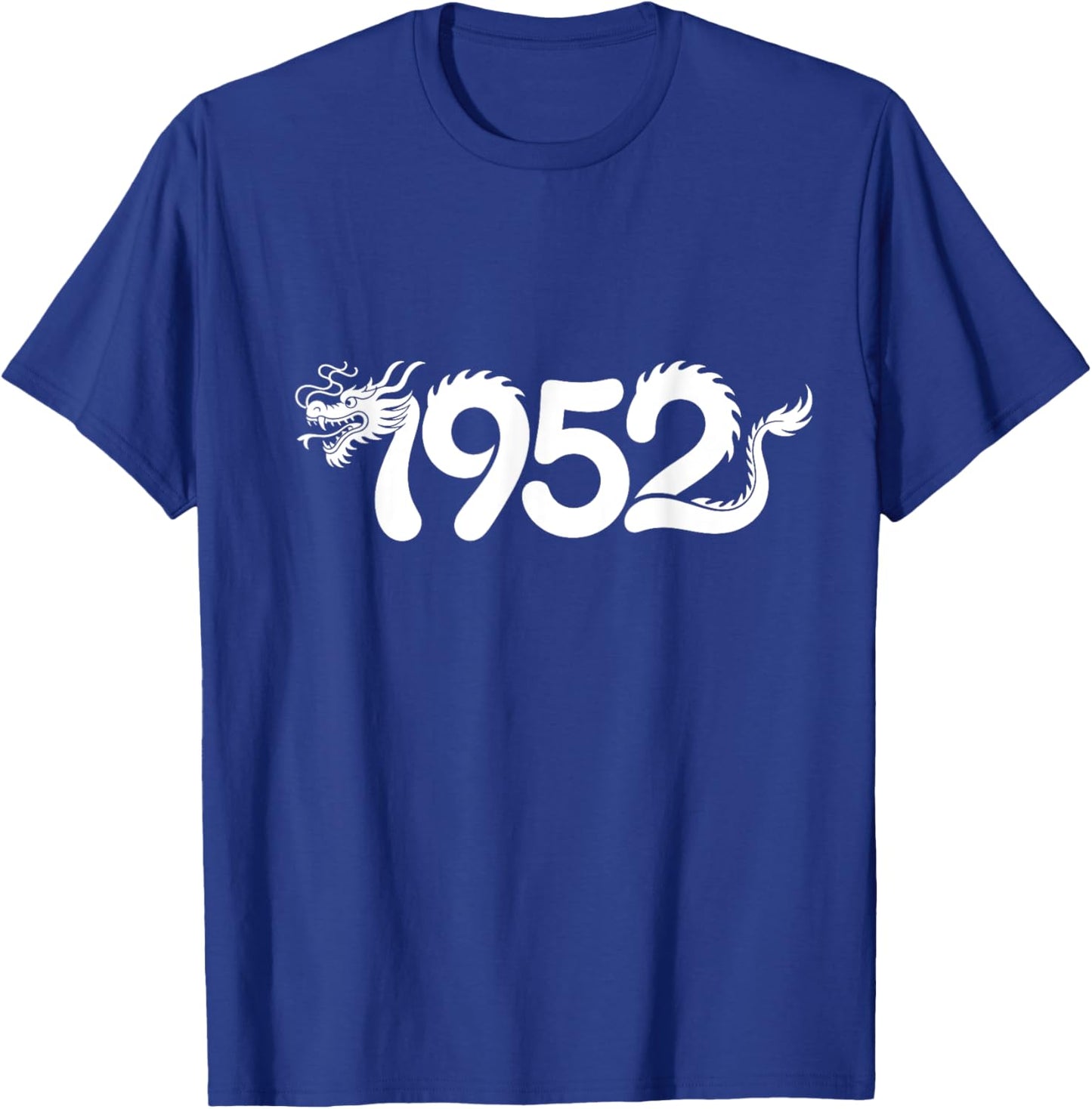 1952 Dragon - Chinese Zodiac Year Personalized Word Art T-Shirt - T-Shirt | Royal