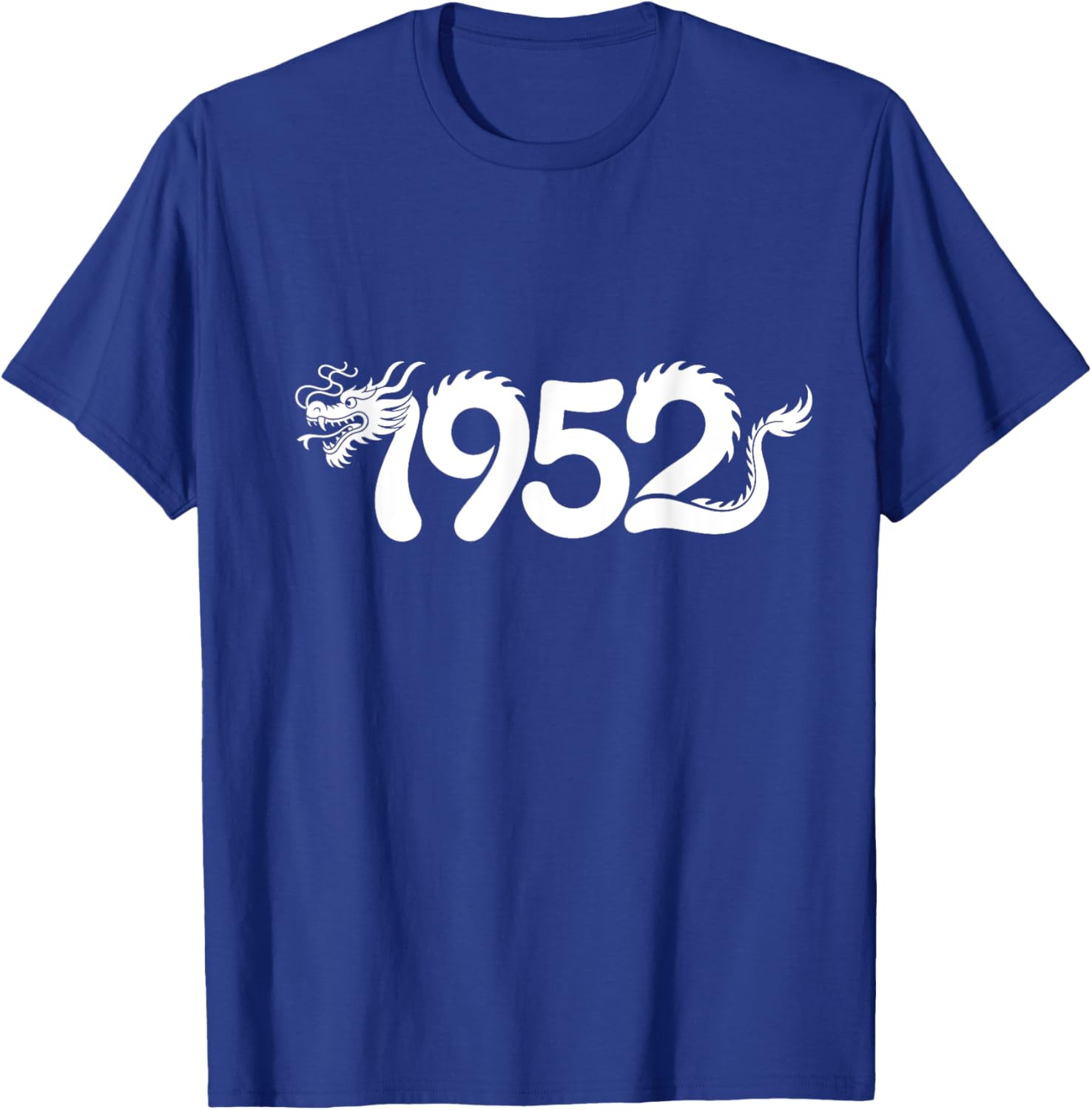 1952 Dragon - Chinese Zodiac Year Personalized Word Art T-Shirt - T-Shirt | Royal