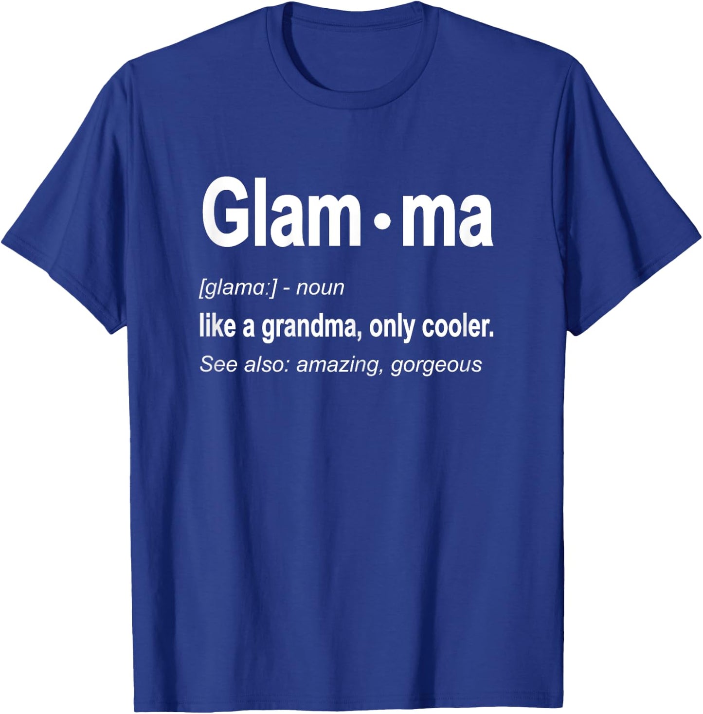 Glam-ma Grandmother Christmas T-Shirt - T-Shirt | Royal