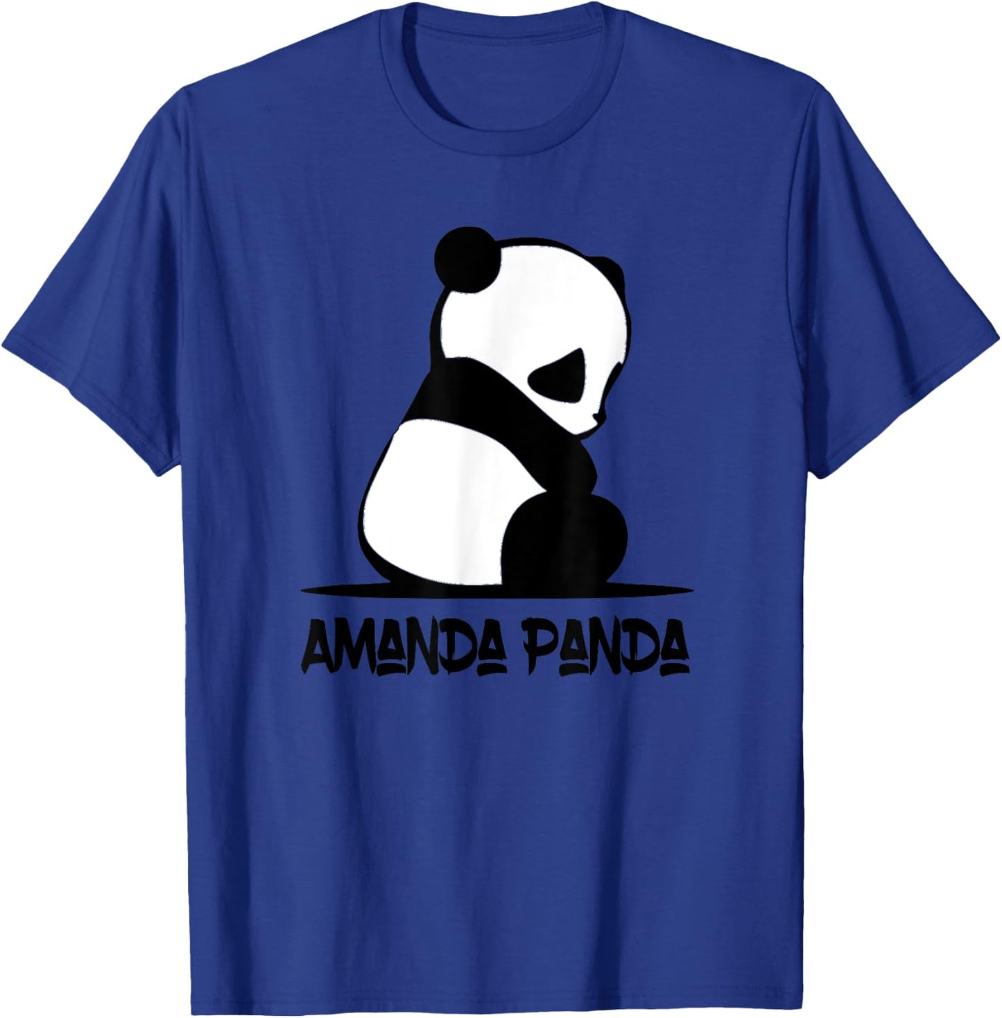 Cute Amanda Panda Sitting Bear T-Shirt - T-Shirt | Royal
