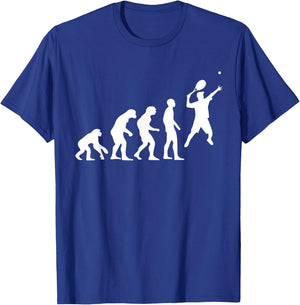 Evolution Of Man Tennis T-Shirt - T-Shirt | Royal