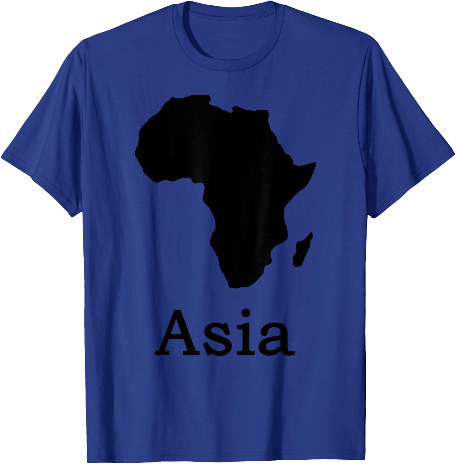 Funny Mixed-up Africa Asia T-Shirt - T-Shirt | Royal
