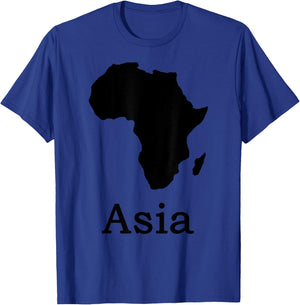 Funny Mixed-up Africa Asia T-Shirt - T-Shirt | Royal
