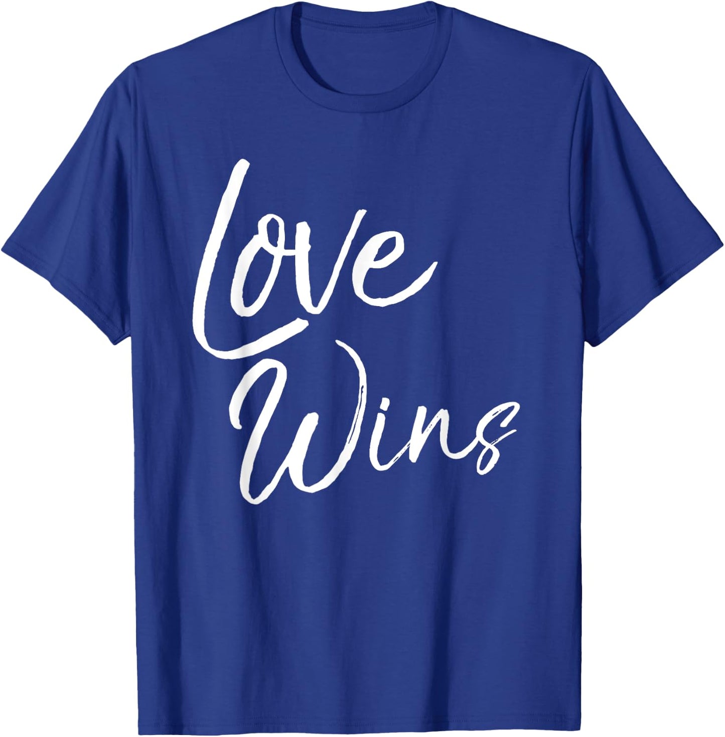 Love Wins Shirt Fun Cute Christian One Another Worship T-Shirt - T-Shirt | Royal
