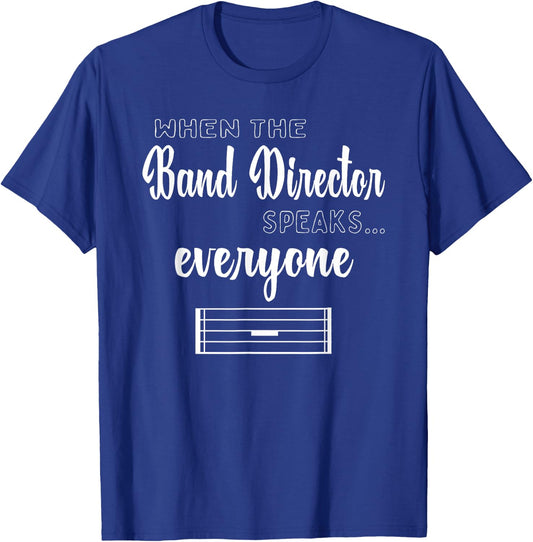 Funny Band Director Shirt Music Teacher Gifts Appreciation T-Shirt - T-Shirt | Royal
