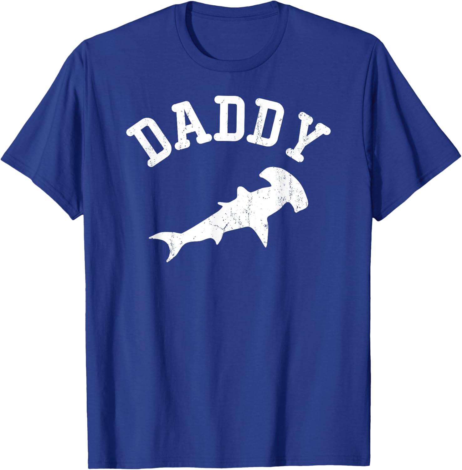 Daddy Hammerhead Shark vintage Gift ideas for Dad T-Shirt - T-Shirt | Royal