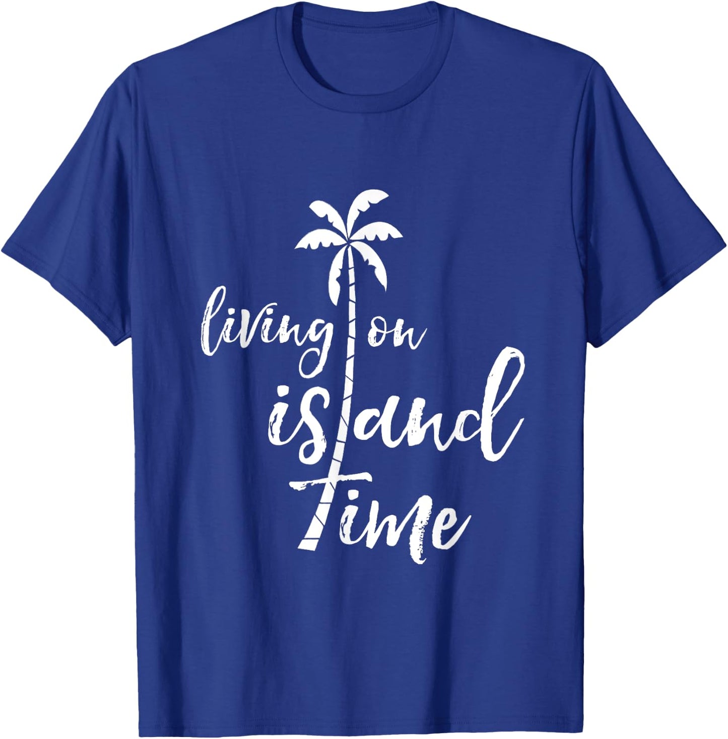 Living on Island Time Tropical T-Shirt - T-Shirt | Royal