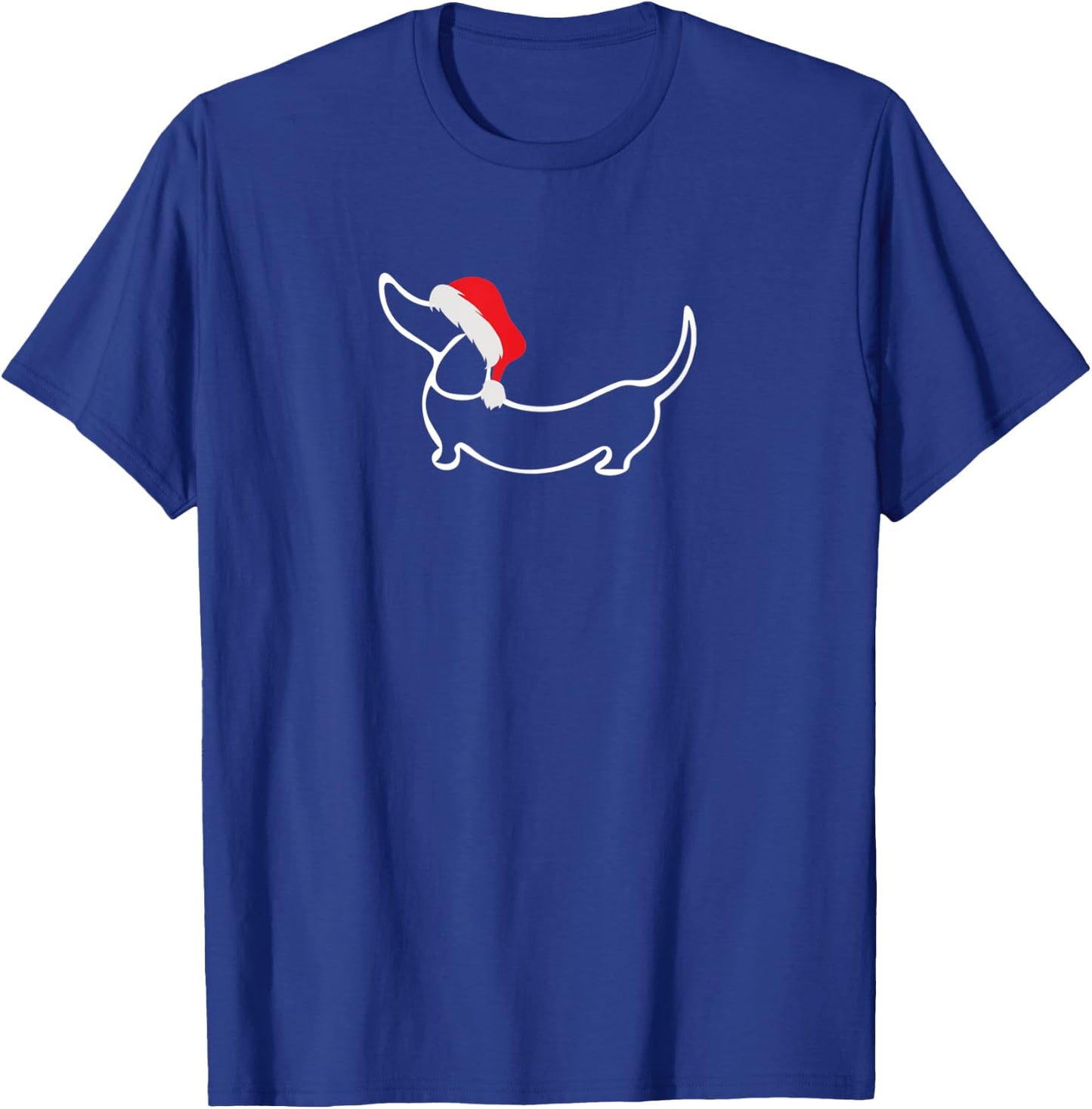 Dachshund In Santa Hat Christmas T-Shirt - T-Shirt | Royal