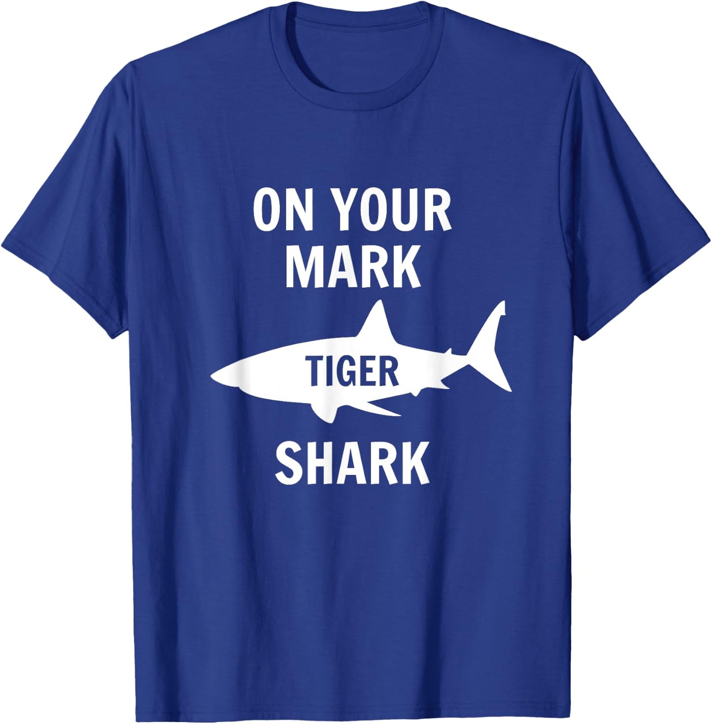 On Your Mark Tiger Shark Red T-Shirt - T-Shirt | Royal