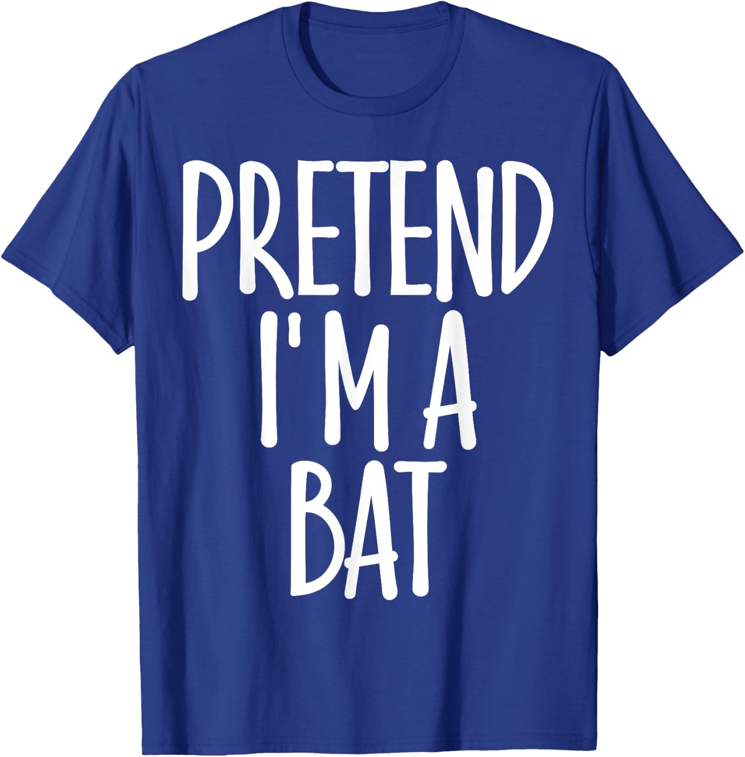 Easy Pretend I'm Bat Costume Gift Fun Lazy Halloween T-Shirt - T-Shirt | Royal