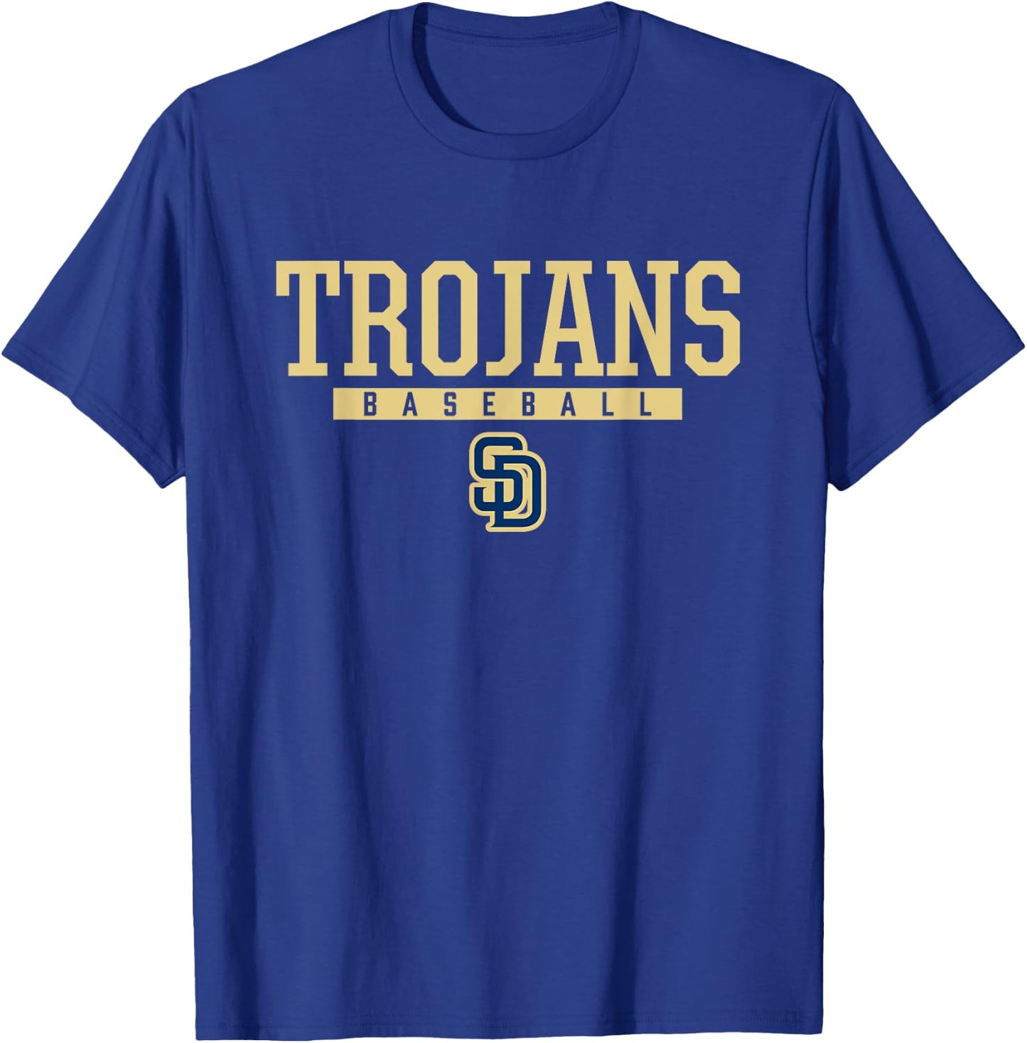 Soddy-Daisy Trojans Logo Baseball HS T-Shirt - T-Shirt | Royal