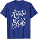 Auntie Of The Bride Shirt With Ring Navy Blue T-Shirt - T-Shirt | Royal
