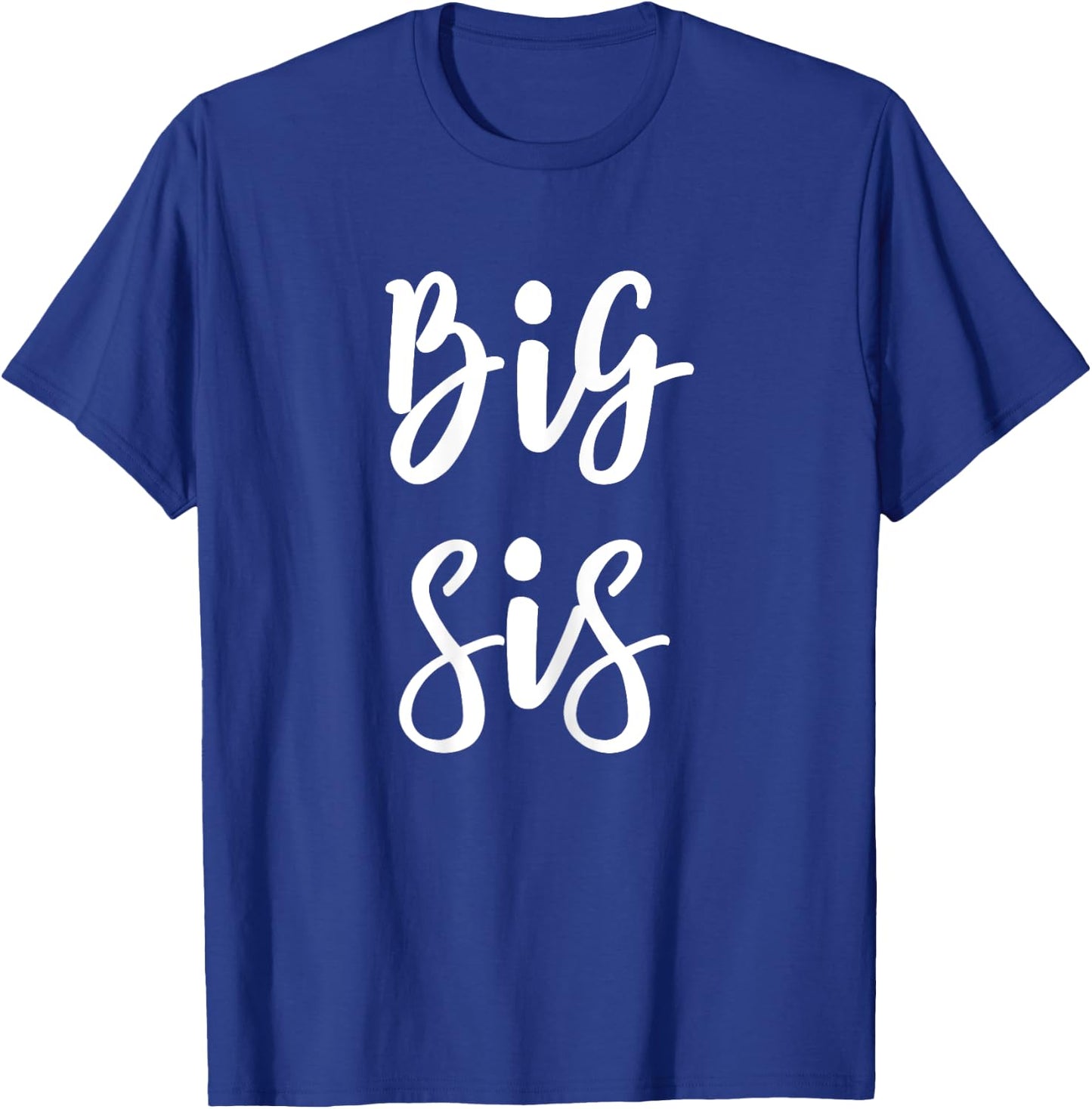 Big Sis for Big Little Brother and Sister Siblings Matching T-Shirt - T-Shirt | Royal