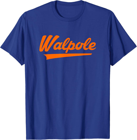 Walpole High School Vintage Swoosh T-Shirt - T-Shirt | Royal