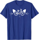 Funny Cycling T Shirts - Cat Bicycle Cyclist Bike Men Women Girls Kids T-Shirt - T-Shirt | Royal