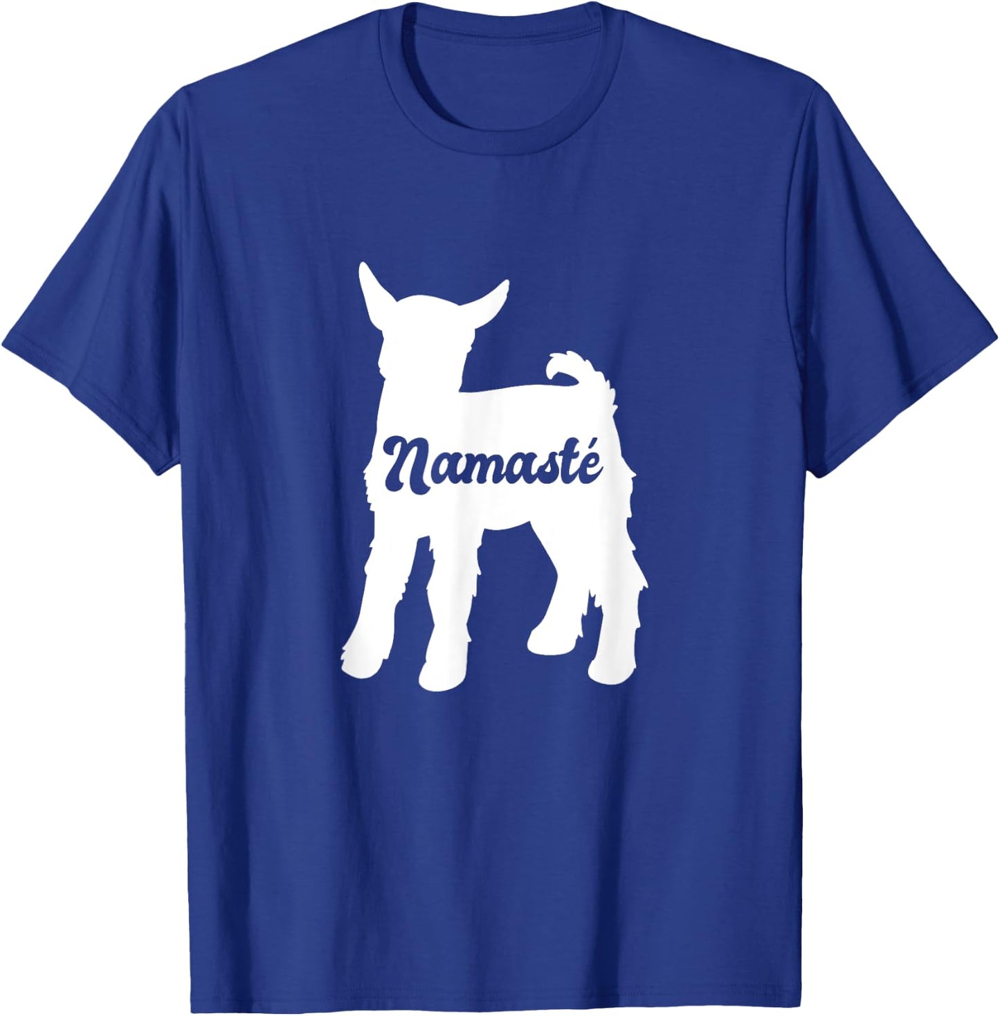 Namaste Cute Goat Yoga T-Shirt - T-Shirt | Royal