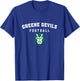 Logo Vertical Arch Football HS T-Shirt - T-Shirt | Royal
