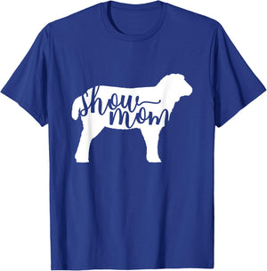 Cute Show Mom Sheep Shirt T-Shirt - T-Shirt | Royal