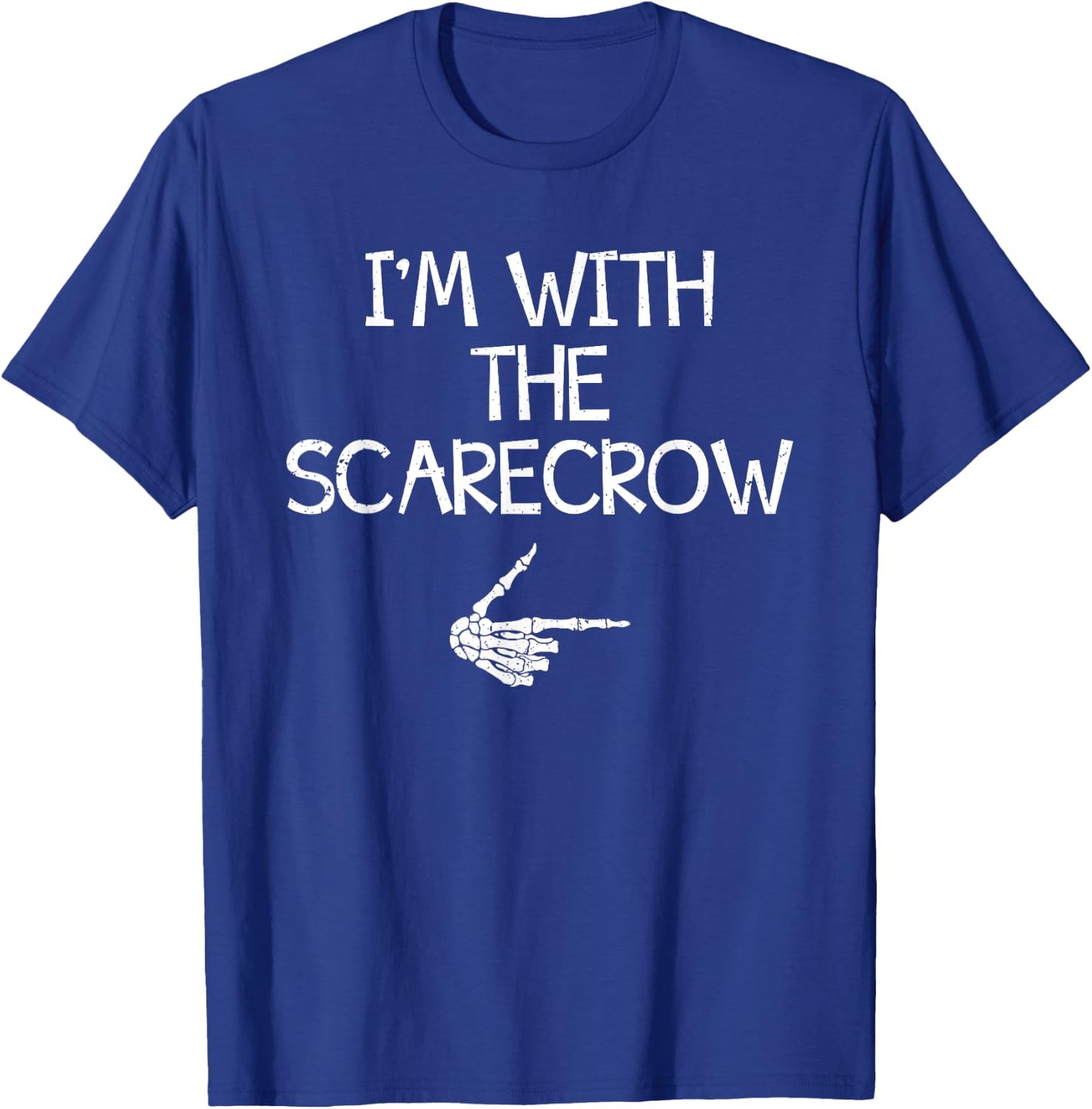 I'm With The Scarecrow Halloween Costume Couples Matching T-Shirt - T-Shirt | Royal