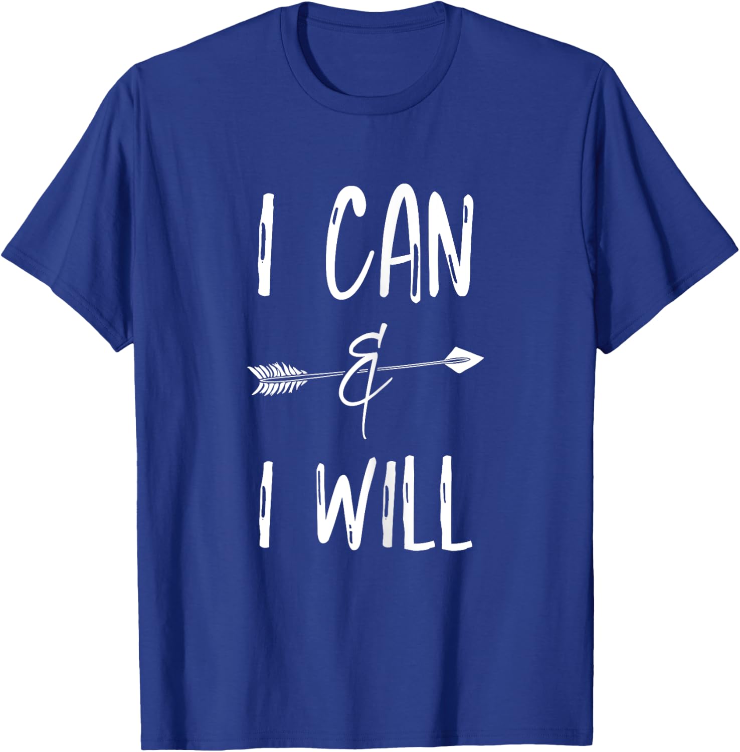 I Can I Will T Shirts Positive Message Girls Women Kids T-Shirt - T-Shirt | Royal