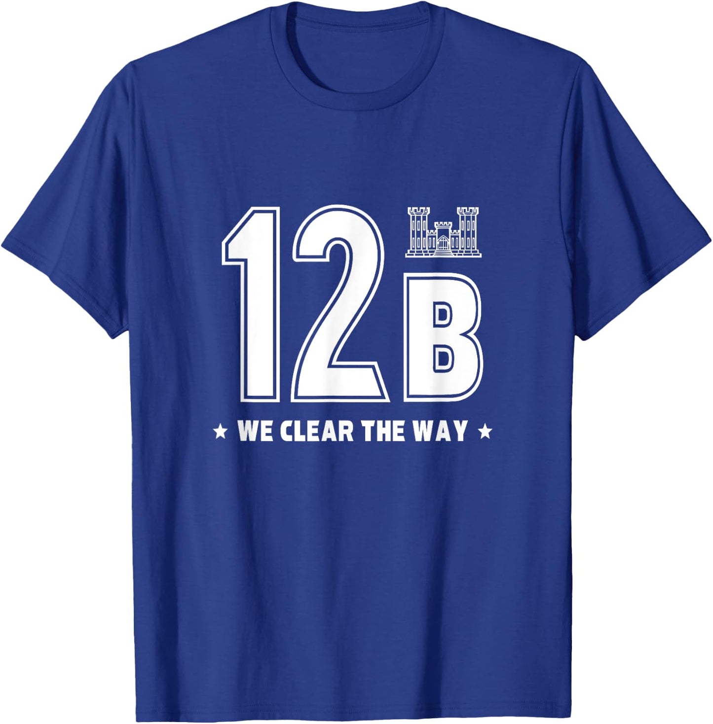 12 Bravo Army Combat Engineer Soldier T-Shirt - T-Shirt | Royal