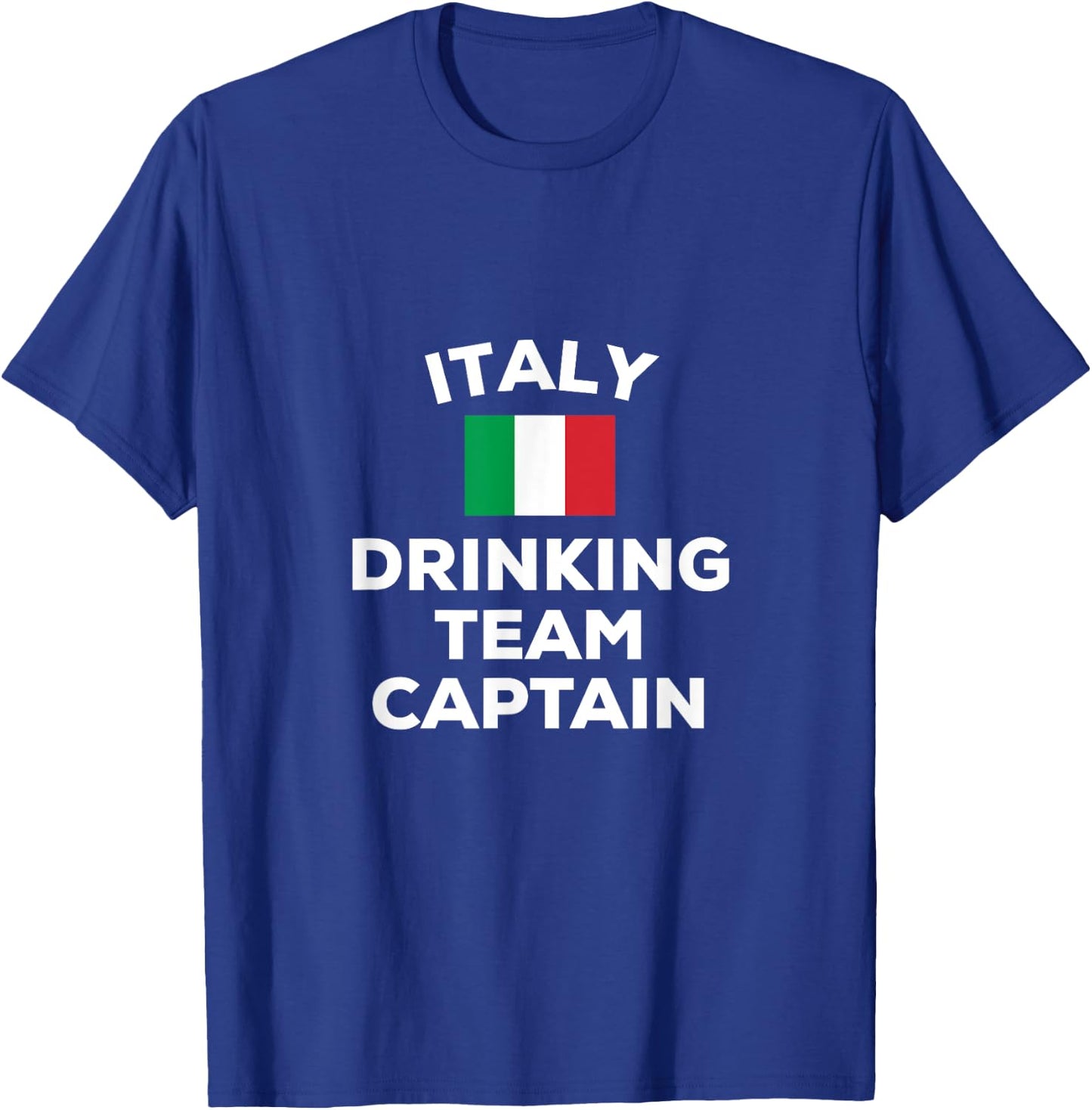 Italy Italian Drinking Team Captain Funny Flag Beer Party T-Shirt - T-Shirt | Royal