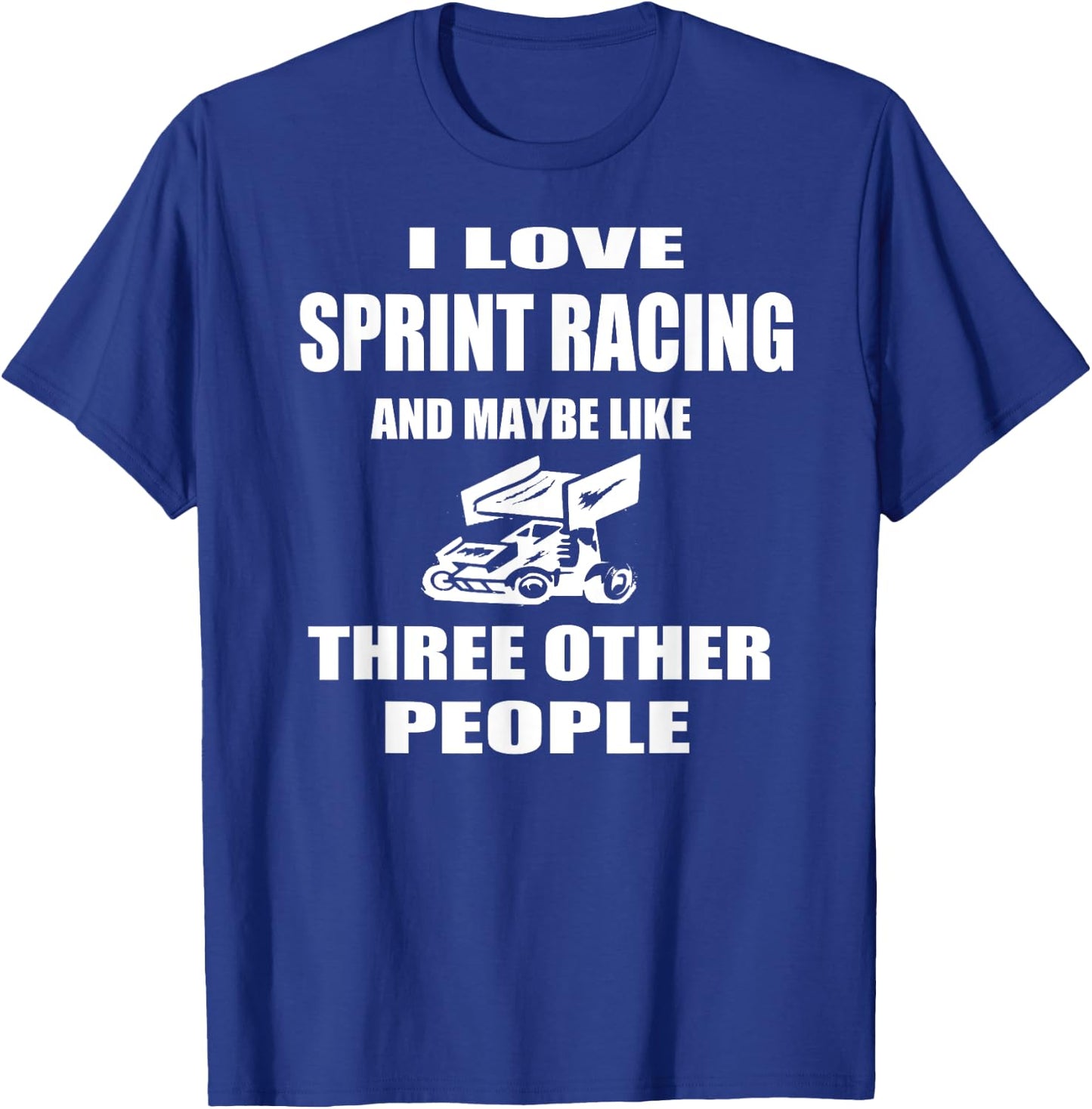 Sprint Car Racing T Shirt Gift Midget Sprint Car Track T-Shirt - T-Shirt | Royal