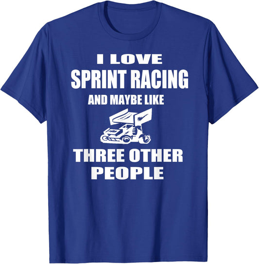 Sprint Car Racing T Shirt Gift Midget Sprint Car Track T-Shirt - T-Shirt | Royal