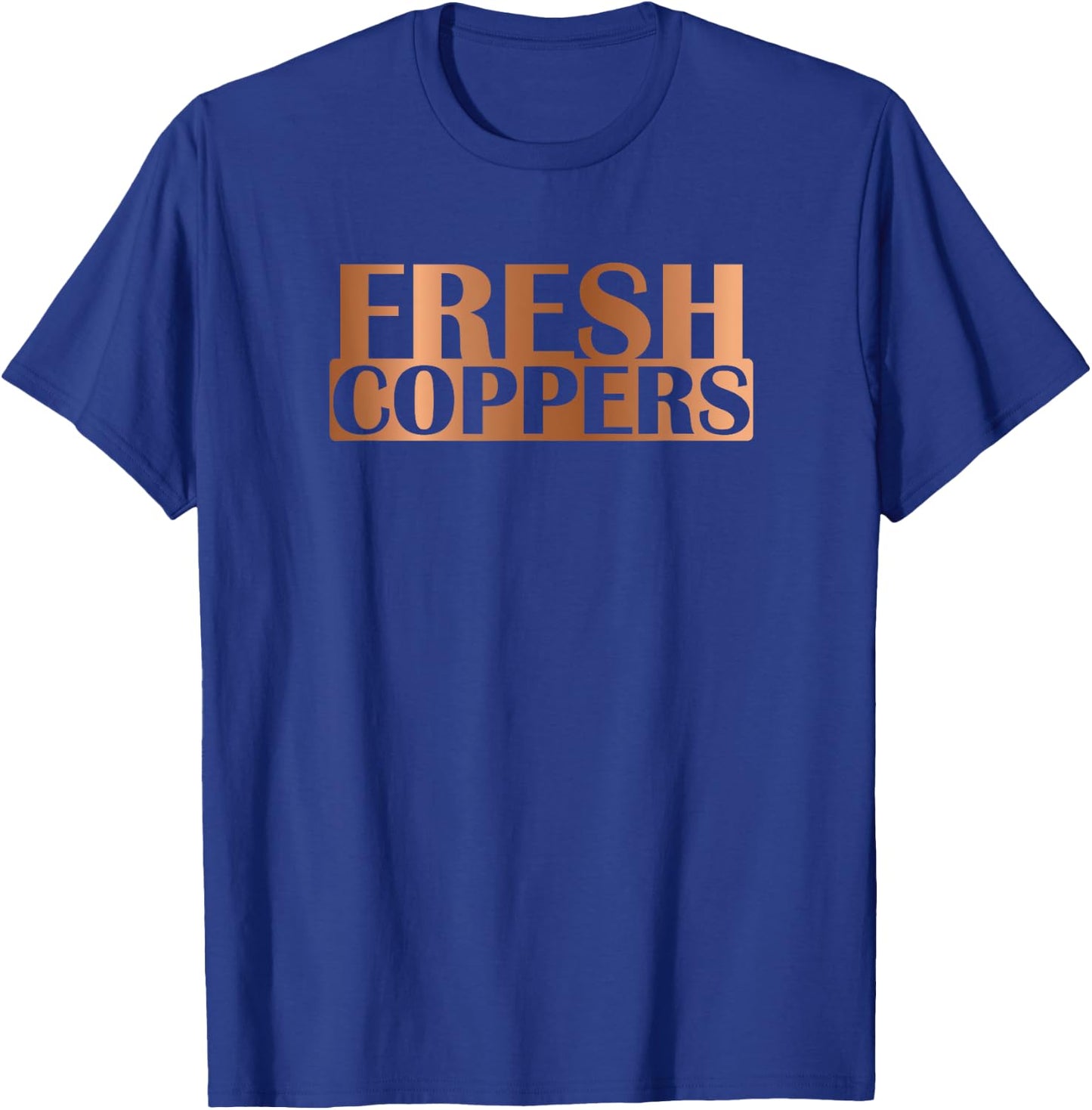 Fresh Coppers Foams Sneaker Foamposite Match T-Shirt - T-Shirt | Royal