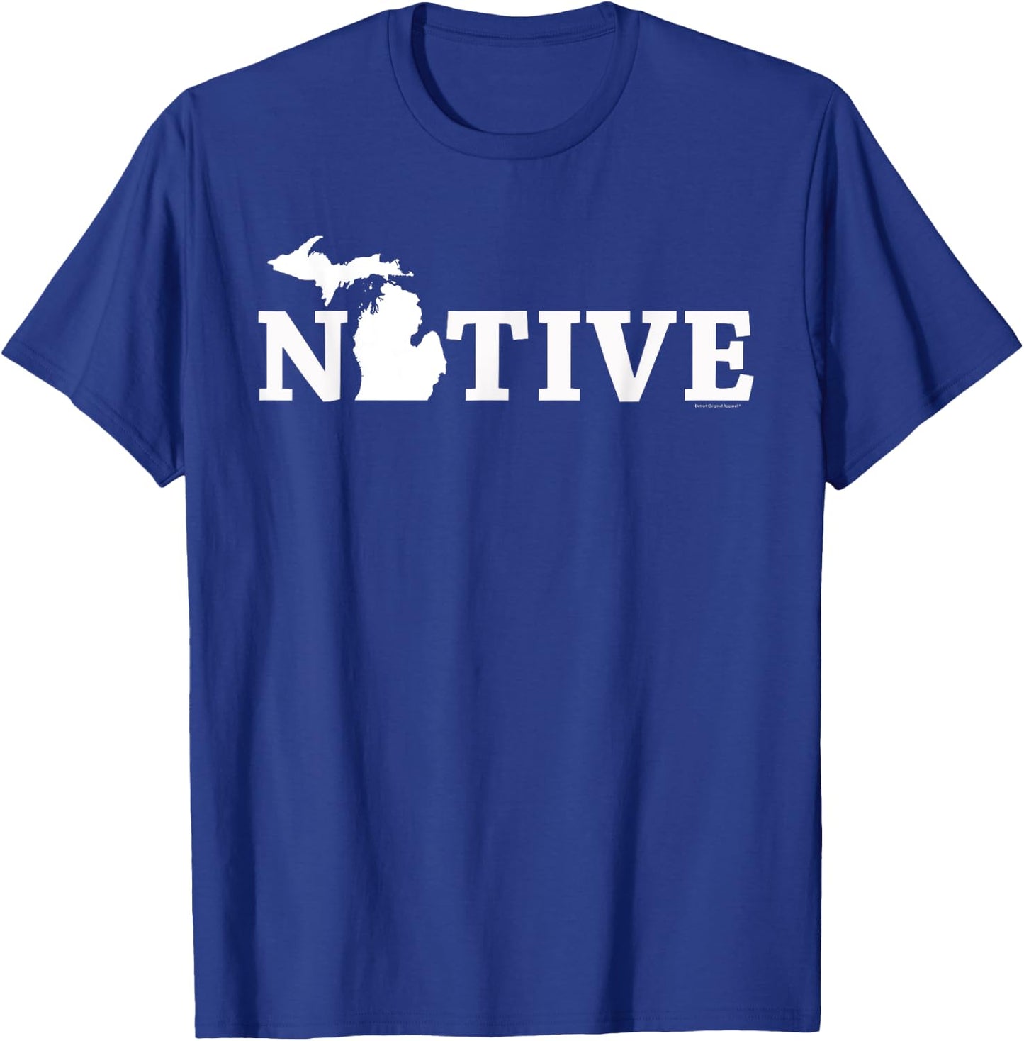 Michigan Midwest T Shirt - Mitten Shirt - Native T-Shirt - T-Shirt | Royal